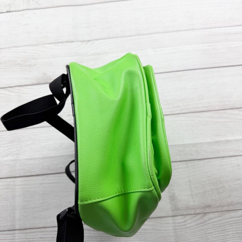 Minecraft Creeper Mini Backpack Kids Green Pixel Block Design Small Zipper Bag - Picture 6 of 8